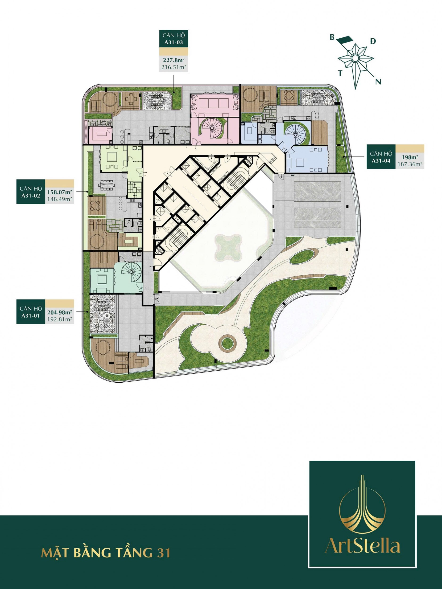 Mặt Bằng Tầng Dự án ArtStella