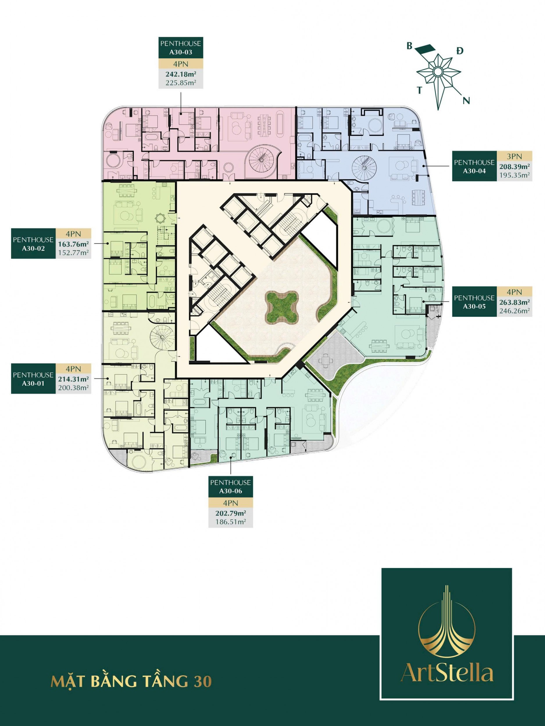 Mặt Bằng Tầng Dự án ArtStella