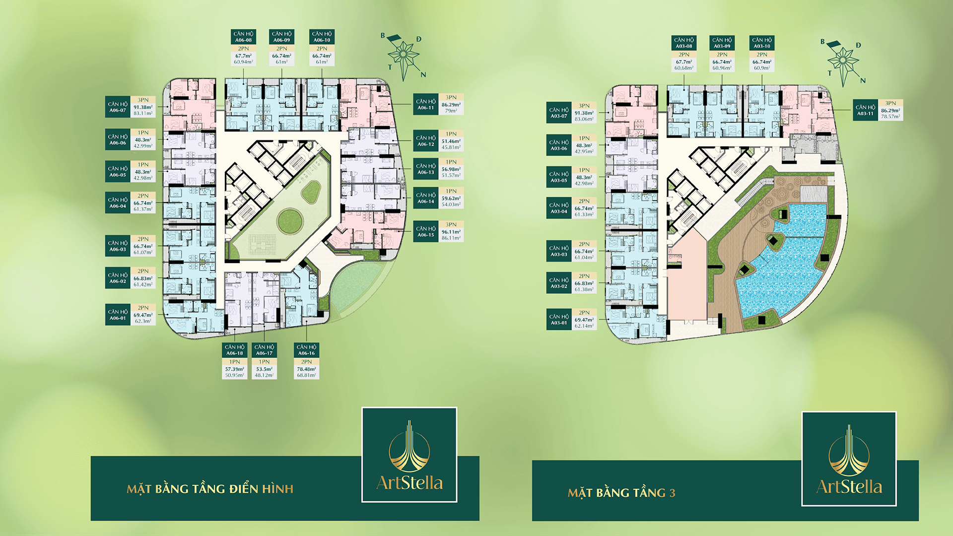 Mặt Bằng Tầng Dự án ArtStella