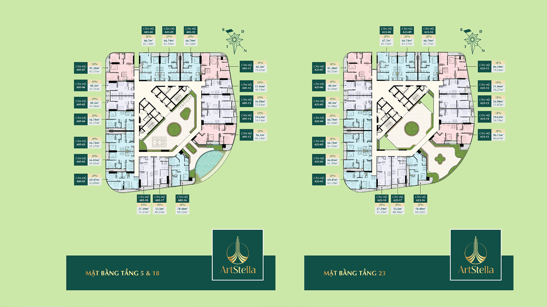 Mặt Bằng Tầng Dự án ArtStella